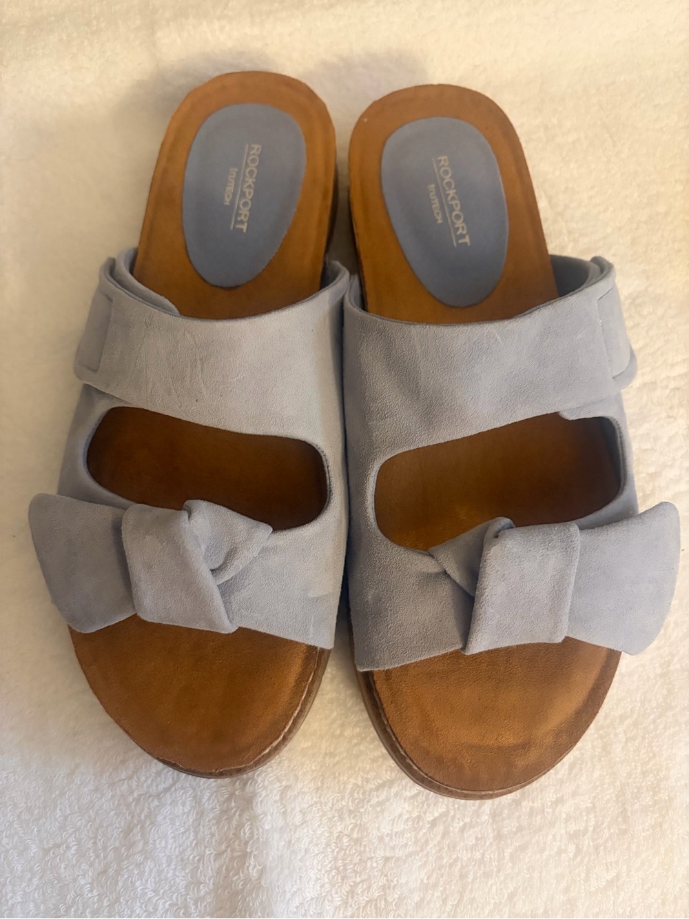 Rockport Zova Slip-On Sandals Women’s Size 8M Leather New in Box - Picture 4 of 11
